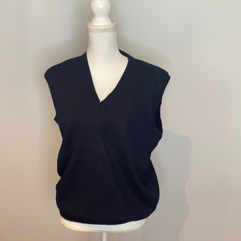 Blue sweater vest size large men Colombian Vest